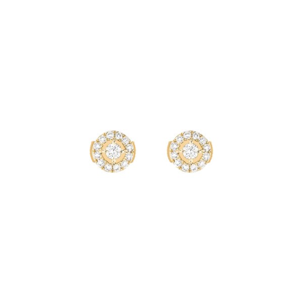 Boucles d'oreilles Messika Joy en or jaune et diamants 0,15 carat