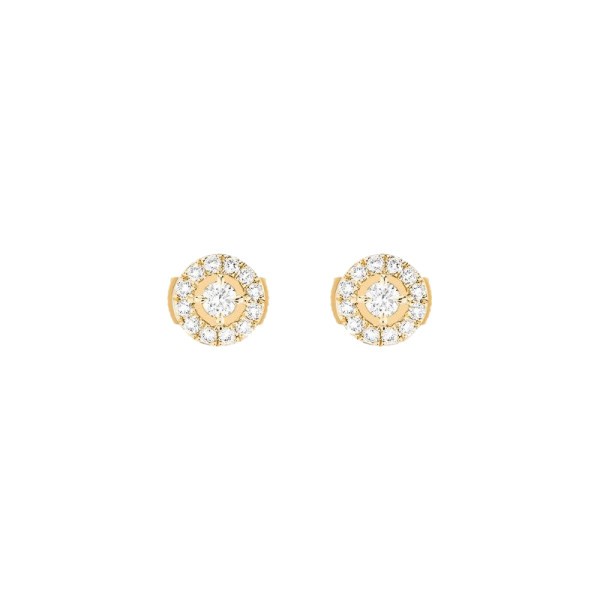 Boucles d'oreilles Messika Joy en or jaune et diamants 0,15 carat