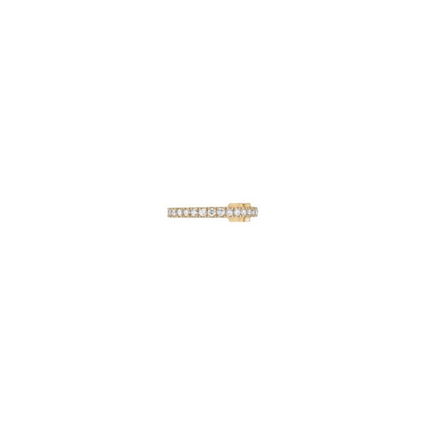 Boucle d'oreille clip Messika Gatsby en or jaune et diamants