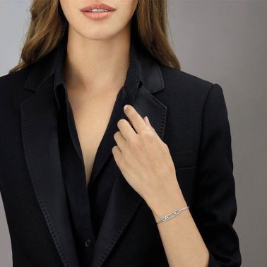 Jonc Messika Move Pavé en or rose et diamants