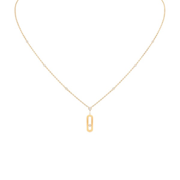 Collier Long Messika Move Uno en or jaune et diamants