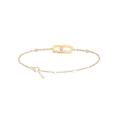 Bracelet Messika Move Uno en or jaune et diamant