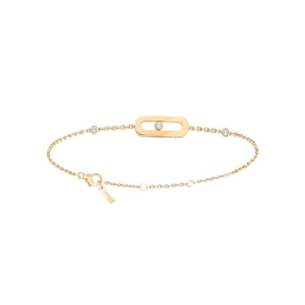 Bracelet Messika Move Uno en or jaune et diamant