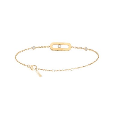 Bracelet Messika Move Uno en or jaune et diamant