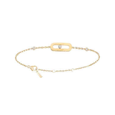 Bracelet Messika Move Uno en or jaune et diamant