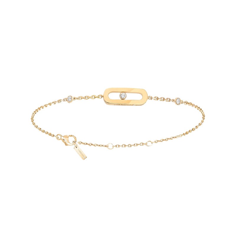 Bracelet Messika Move Uno en or jaune et diamant