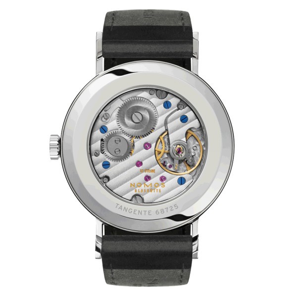 NOMOS Tangente シルバー ブラックレザー タンジェント ネオマティック 39 シルバーカット — NOMOS Glashütte