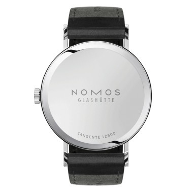  Montre NOMOS Tangente 38 mécanique bracelet cuir noir 37,5 