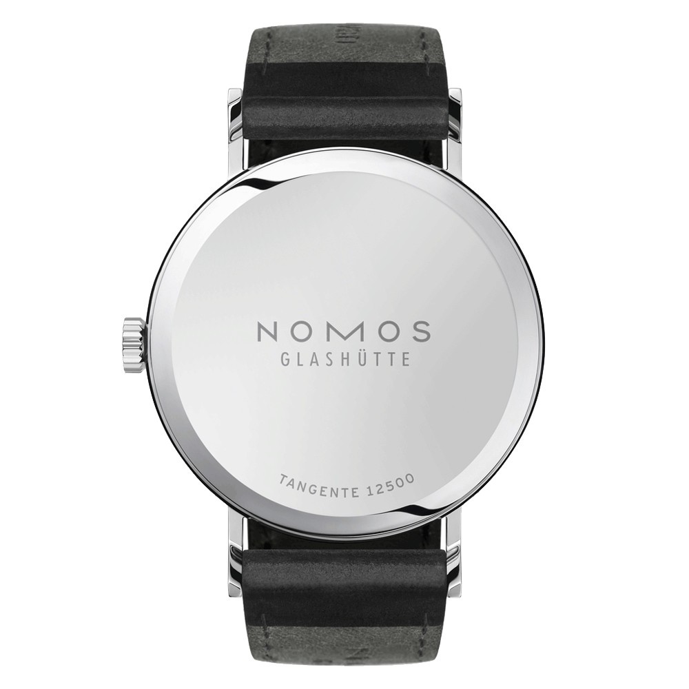 Montre Nomos Tangente 38 mécanique bracelet cuir noir 165 Lepage