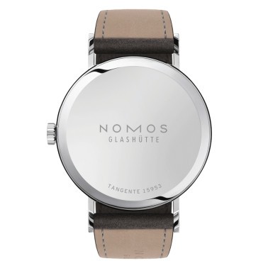  Montre NOMOS Tangente 38 Bleu Nuit mécanique bracelet cuir anthracite 37,5 