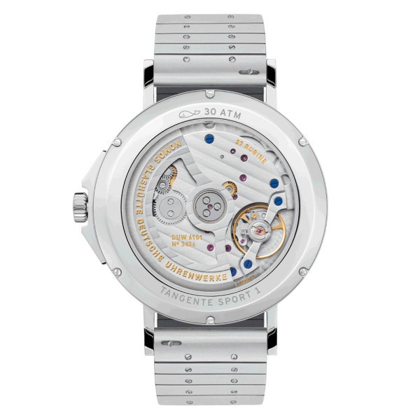  Montre NOMOS Tangente Sport Neomatik 42 date bleu noir bracelet acier 42 