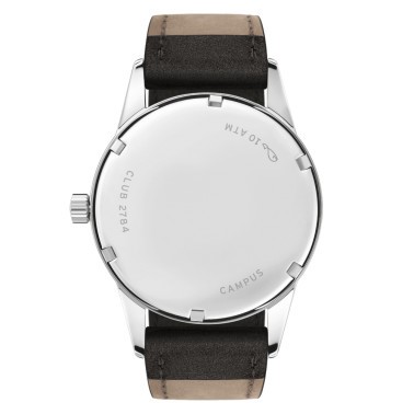  Montre NOMOS Club Campus 38 mécanique bracelet cuir anthracite 38,5 