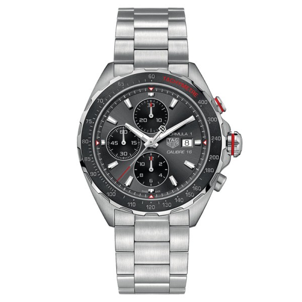 Montre TAG Heuer Formula 1 Calibre 16 cadran anthracite bracelet acier 44 mm