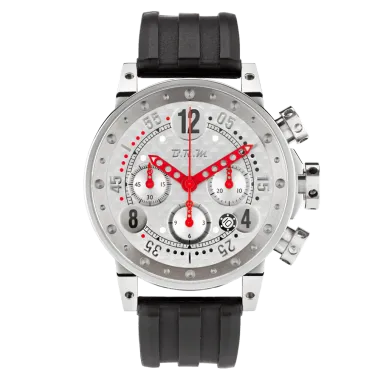 Montre BRM V12 automatique inox cadran bouchonné aiguilles rouges 44 mm