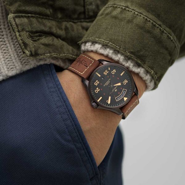 hamilton khaki aviation khaki pilot