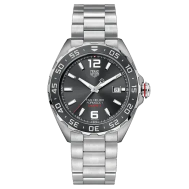 Montre TAG Heuer Formula 1 Calibre 5 cadran anthracite bracelet acier 43 mm WAZ2011.BA0842