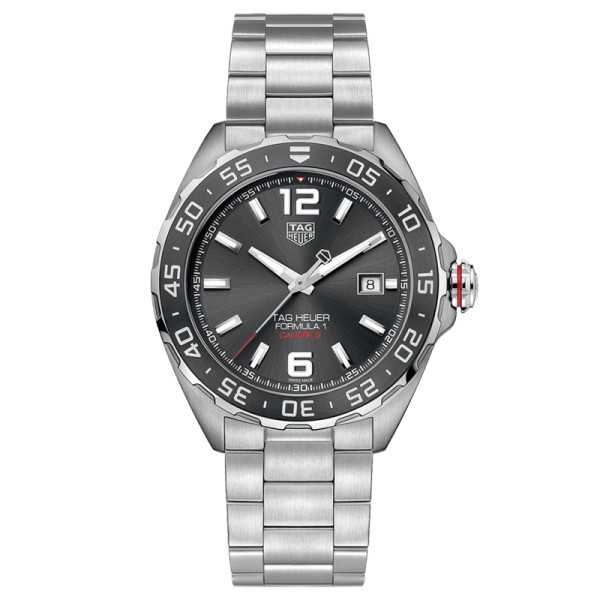 TAG Heuer Formula 1 Calibre 5 watch anthracite dial steel bracelet 43 mm