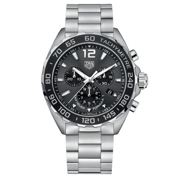 TAG Heuer Formula 1 quartz watch anthracite dial steel bracelet 43 mm