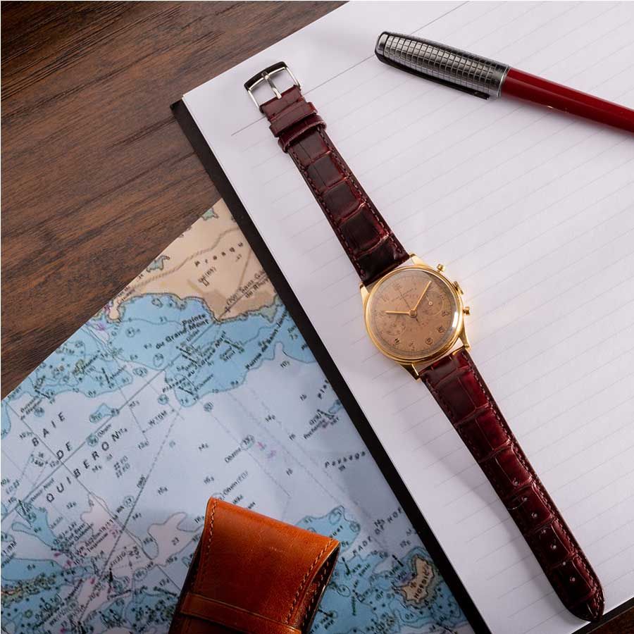 Baume et Mercier Capeland Telemeter or jaune 37 mm