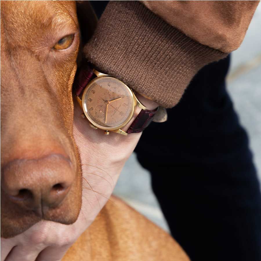 Baume et Mercier Capeland Telemeter or jaune 37 mm