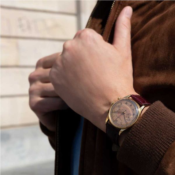 Baume et Mercier Capeland Telemeter or jaune 37 mm