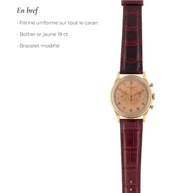 Baume et Mercier Capeland Telemeter or jaune 37 mm