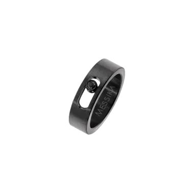 Bague Messika Move Titanium petit modèle black diamant noir