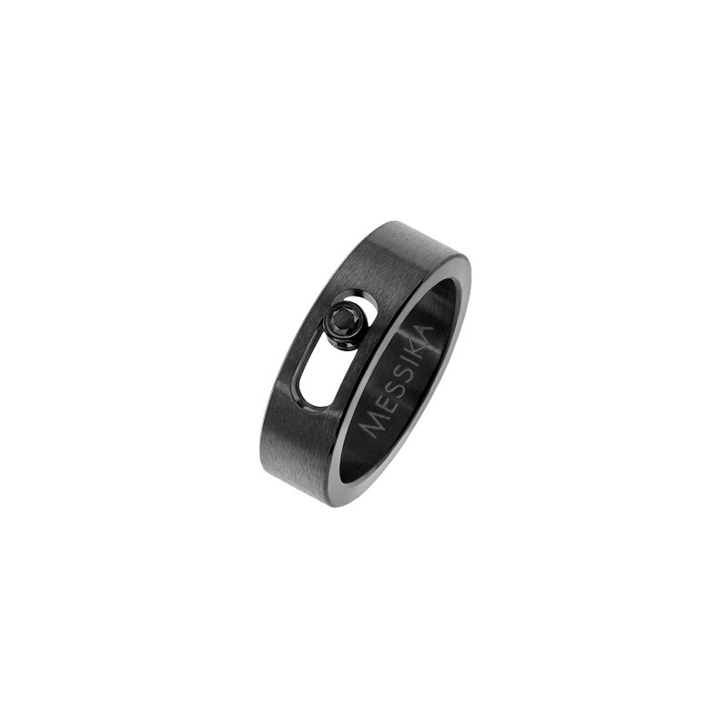 Bague Messika Move Titanium petit modèle black diamant noir