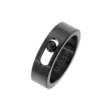 Bague Messika Move Titanium petit modèle black diamant noir