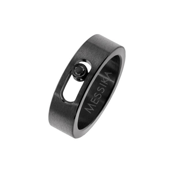 Bague Messika Move Titanium petit modèle black diamant noir