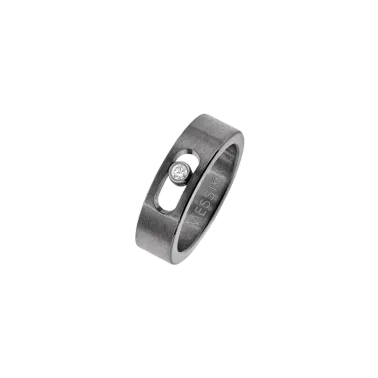 Bague Messika Move Titanium petit modèle graphite diamant