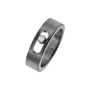 Bague Messika Move Titanium petit modèle graphite diamant