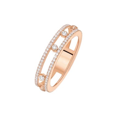 Alliance Messika Move Romane en or rose et diamants