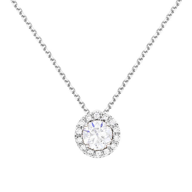 Collier Lepage Coquette en or blanc et diamants