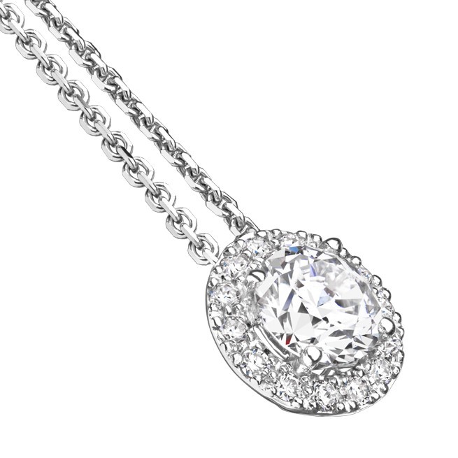 Collier Lepage Coquette en or blanc et diamants