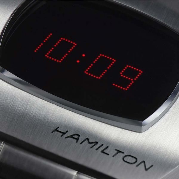 Montre Hamilton American Classic PSR Digital quartz acier affichage LED H52414130