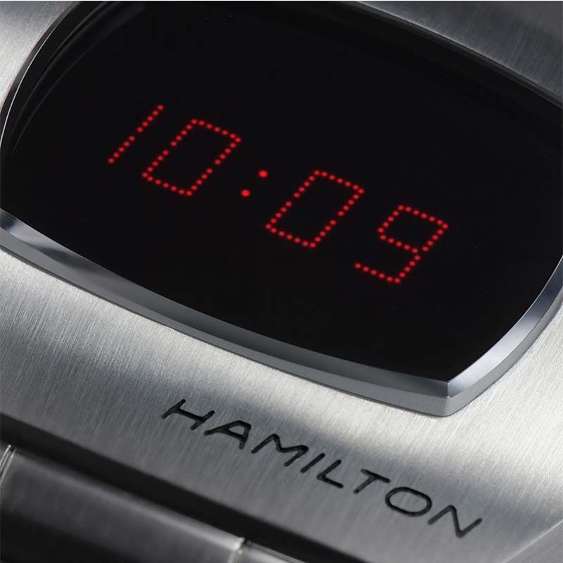 Montre Hamilton American Classic PSR Digital quartz acier affichage LED H52414130