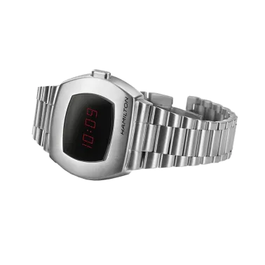 Montre Hamilton American Classic PSR Digital quartz acier affichage LED H52414130