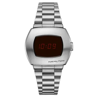 Montre Hamilton American Classic PSR Digital quartz acier affichage LED H52414130