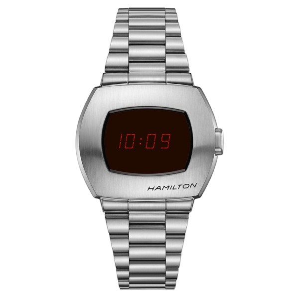 Montre Hamilton American Classic PSR Digital quartz acier affichage LED