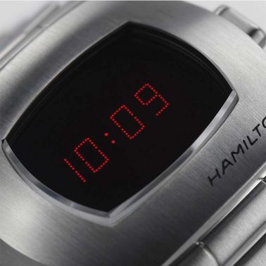 Montre Hamilton American Classic PSR Digital quartz acier affichage LED H52414130