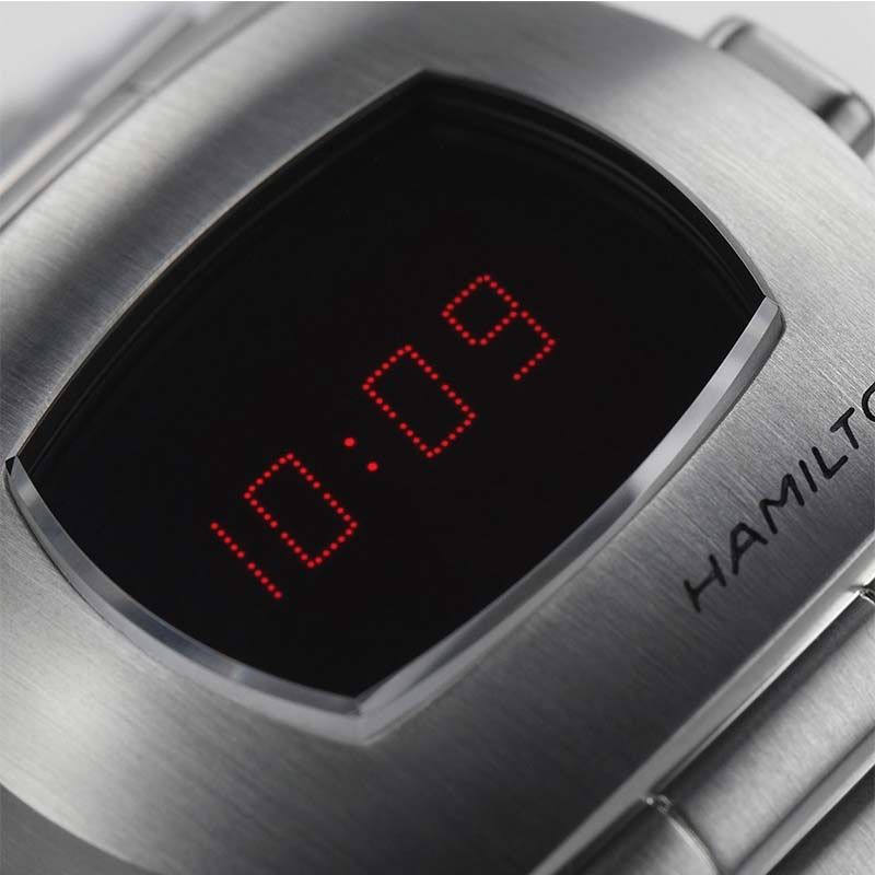 Montre Hamilton American Classic PSR Digital quartz acier affichage LED