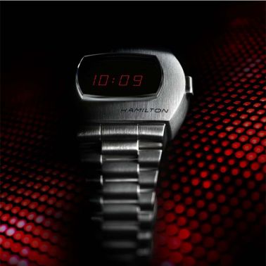 Montre Hamilton American Classic PSR Digital quartz acier affichage LED