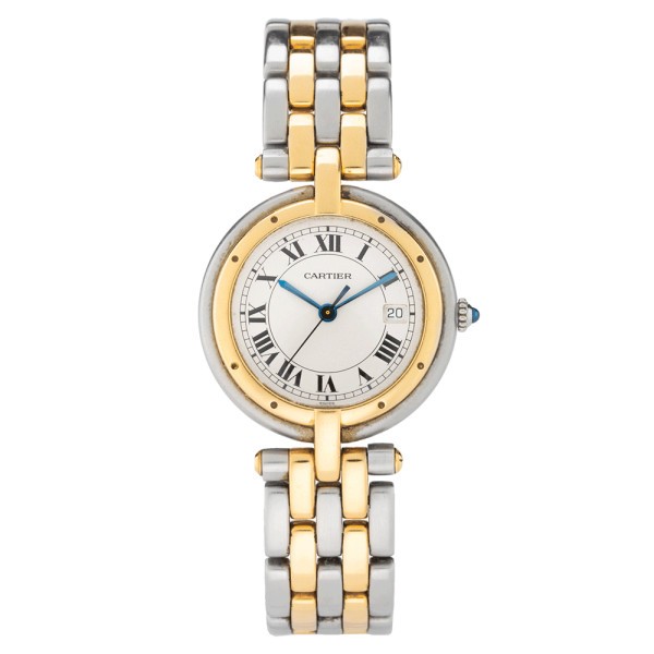 Cartier Panthere quartz watch in gold and steel 1990s 30mm