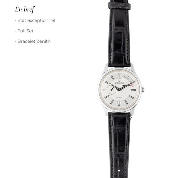 Montre Zenith Elite Captain Power Reserve automatique Full Set 2013 40 mm