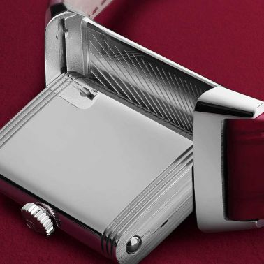  Montre Jaeger-LeCoultre Reverso One Large lie-de-vin acier et diamants