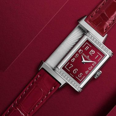  Montre Jaeger-LeCoultre Reverso One Large lie-de-vin acier et diamants