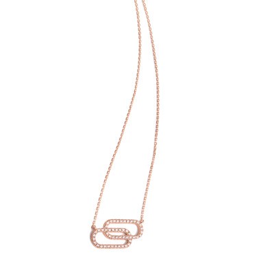 So Shocking Tandem Necklace large model pink gold and diamonds
