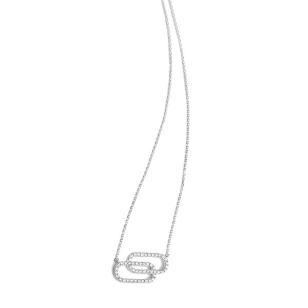 Collier So Shocking Tandem grand modèle en or blanc et diamants