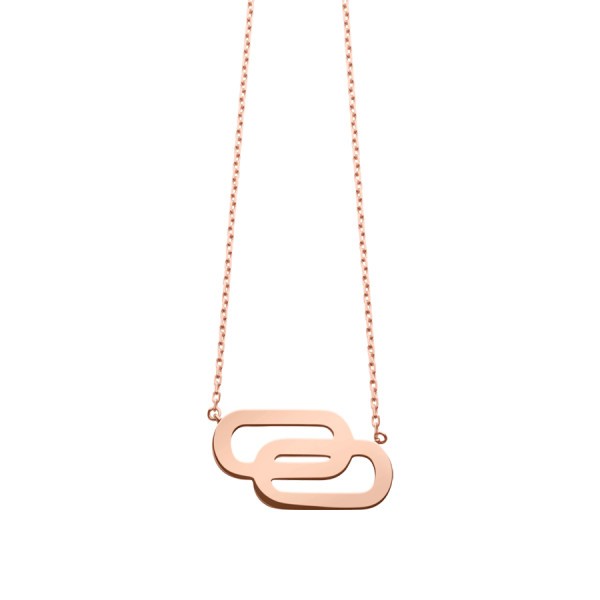 So Shocking Tandem Necklace large model pink gold